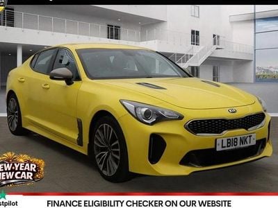 Yellow Used 2018 Kia Stinger GT-Line Hatchback | £15,970 (Fair price)