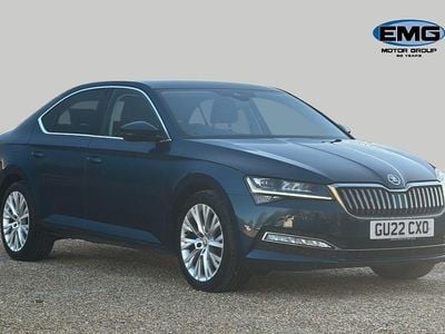 Used Skoda Superb SE L 150 HP (110 kW) 2022 Blue Hatchback