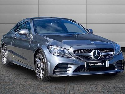 Used Mercedes C200 AMG line 184 HP (135 kW) 2022 Selenite grey Coupe