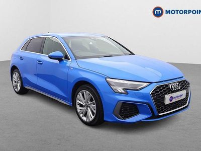 Used Audi A3 e-tron S-Line 2021 Blue Hatchback