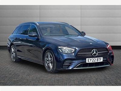 Used Mercedes E200 AMG line 220 HP (161 kW) 2022 Blue Estate