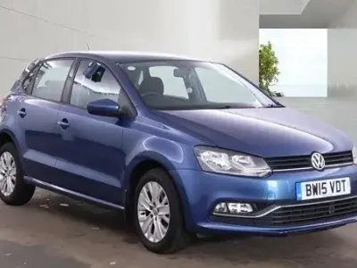 Used VW Polo SE 60 HP (44 kW) 2015 Blue Hatchback
