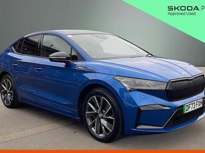 Used Skoda Enyaq iV SportlinePlus 194 kW (265 HP) 2023 Blue SUV