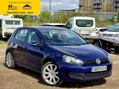 Usado VW Golf VI S 102 HP (75 kW) 2009 Azul Citadino