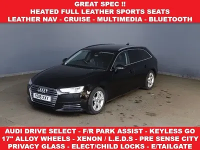Used Audi A4 Sport 190 HP (139 kW) 2018 Black Estate