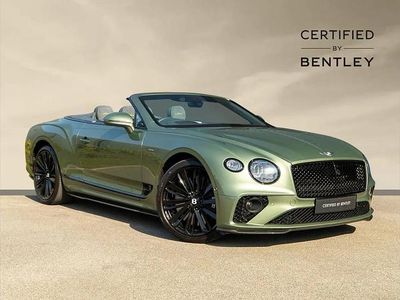 Used Bentley Continental GT Convertible 650 HP (478 kW) 2022 Green Cabriolet