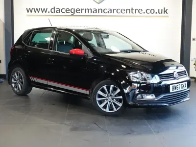 Used VW Polo R-line 90 HP (66 kW) 2018 Black Hatchback