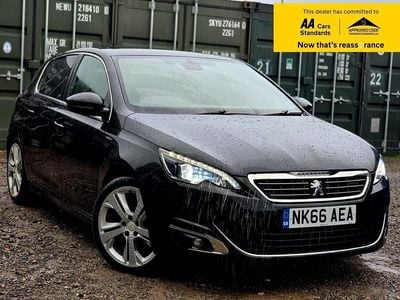 Used Peugeot 308 GT-line 130 HP (95 kW) 2016 Black Hatchback