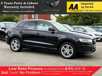 Used Audi Q3 S-Line 150 HP (110 kW) 2015 Black SUV