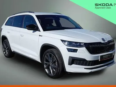 Used Skoda Kodiaq SportLine 197 HP (144 kW) 2022 White SUV