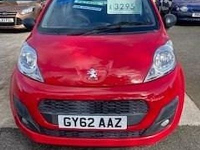 Used Peugeot 107 Active 68 HP (50 kW) 2012 Red Hatchback