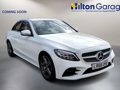 Used Mercedes C300 AMG line 2018 White Sedan
