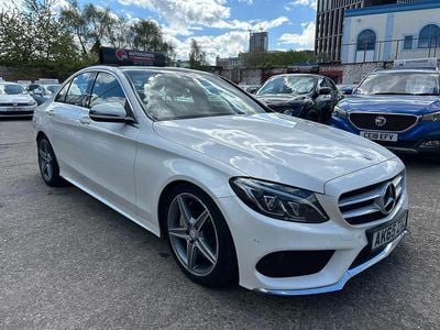 White Used 2015 Mercedes C250 AMG line Sedan | £9,995 (Expensive)