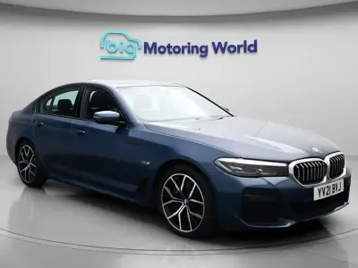 Used BMW 545e M Sport 394 HP (289 kW) 2021 Blue Sedan