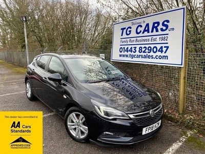 Used Vauxhall Astra Design Edition 110 HP (80 kW) 2018 Black Hatchback