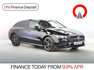 Used Mercedes CLA250e Shooting Brake AMG line 218 HP (160 kW) 2022 Black Estate