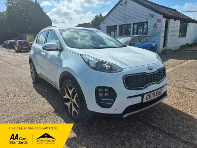 Używany Kia Sportage GT-Line 177 KM (130 kW) 2018 Biały SUV