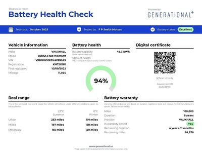 Used Vauxhall Corsa-e SRi 98 kW (134 HP) 2022 Black Hatchback