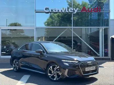 Used Audi A3 S-Line 147 HP (108 kW) 2023 Black Sedan