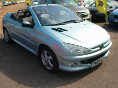 Used Peugeot 206 CC Allure 110 HP (80 kW) 2004 Silver Cabriolet
