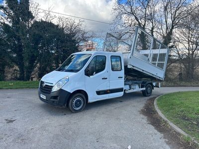 used Vauxhall Movano 2.3 CDTI BiTurbo H1 Crew Cab caged side tipper