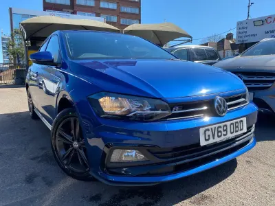 Used VW Polo R-line 115 HP (84 kW) 2019 Blue Hatchback