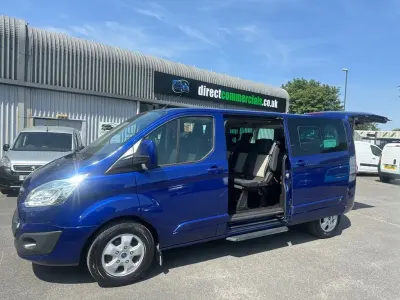 Used Ford Tourneo Custom Limited 125 HP (91 kW) 2015 Blue Van