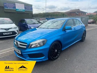 Used Mercedes A220 AMG 168 HP (123 kW) 2014 Blue Hatchback