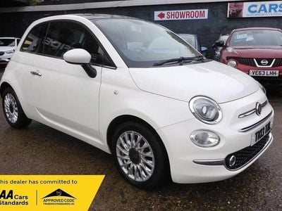 Used Fiat 500 Lounge 69 HP (50 kW) 2017 White Hatchback