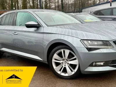 Used Skoda Superb SE L Executive 220 HP (161 kW) 2017 Grey Hatchback