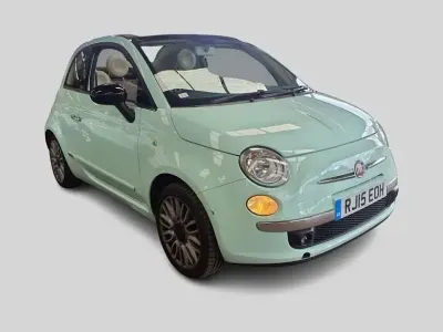 Used Fiat 500C S 69 HP (50 kW) 2015 Green Cabriolet