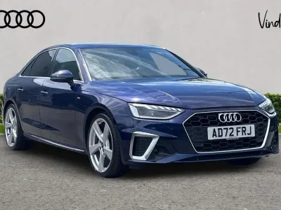 Used Audi A4 S-Line 147 HP (108 kW) 2023 Blue Sedan