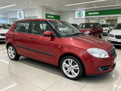 Used Skoda Fabia 105 HP (77 kW) 2008 Red Hatchback