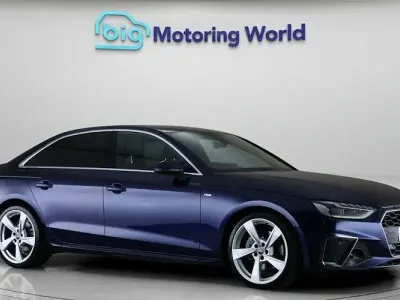 Used Audi A4 S-Line 204 HP (150 kW) 2021 Blue Sedan