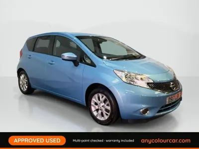 Used Nissan Note Acenta Premium 90 HP (66 kW) 2017 Blue Hatchback