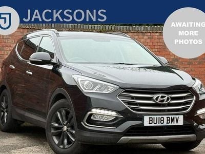 Black Used 2018 Hyundai Santa Fe Premium SUV | £15,080 (Fair price)