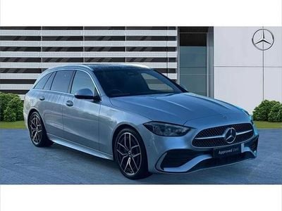 Silver Used 2025 Mercedes C300e AMG Line Premium Estate | £36,651 (Good price)