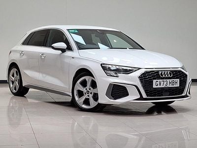 Used Audi A3 S-Line 110 HP (80 kW) 2023 White Sedan