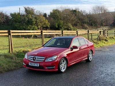 Red Used 2013 Mercedes C180 AMG Sedan | £7,995 (Fair price)