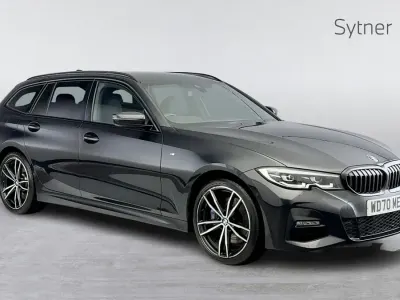 Used BMW 330e M Sport 288 HP (211 kW) 2021 Black Estate