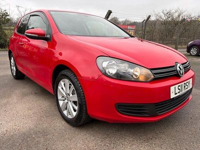 Used VW Golf VI Match 105 HP (77 kW) 2011 Red Hatchback