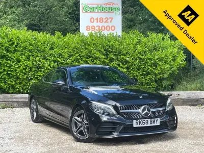 Used Mercedes C220 AMG line 2018 Black Coupe