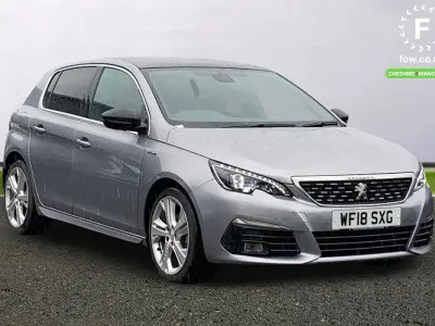Used Peugeot 308 GT-line 131 HP (96 kW) 2018 Grey Hatchback