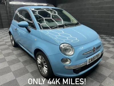 Used Fiat 500 Pop Star 69 HP (50 kW) 2015 Blue Hatchback