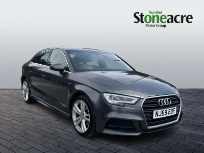 Used Audi A3 S-Line 116 HP (85 kW) 2019 Grey Sedan