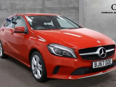 Used Mercedes A180 Premium 109 HP (80 kW) 2017 Red Hatchback