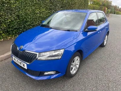 Used Skoda Fabia SE 75 HP (55 kW) 2019 Blue Hatchback