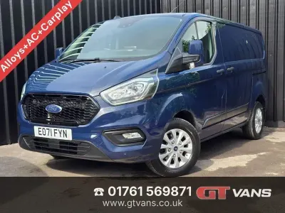 Begagnad Ford Transit Custom Trend 130 HK (95 kW) 2021 Blå Van