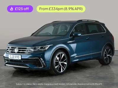 Used VW Tiguan R-line 150 HP (110 kW) 2021 Blue SUV