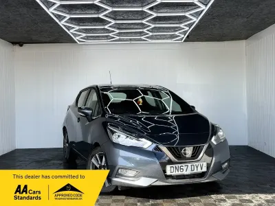 Usado Nissan Micra Acenta 90 HP (66 kW) 2017 Cinzento Citadino